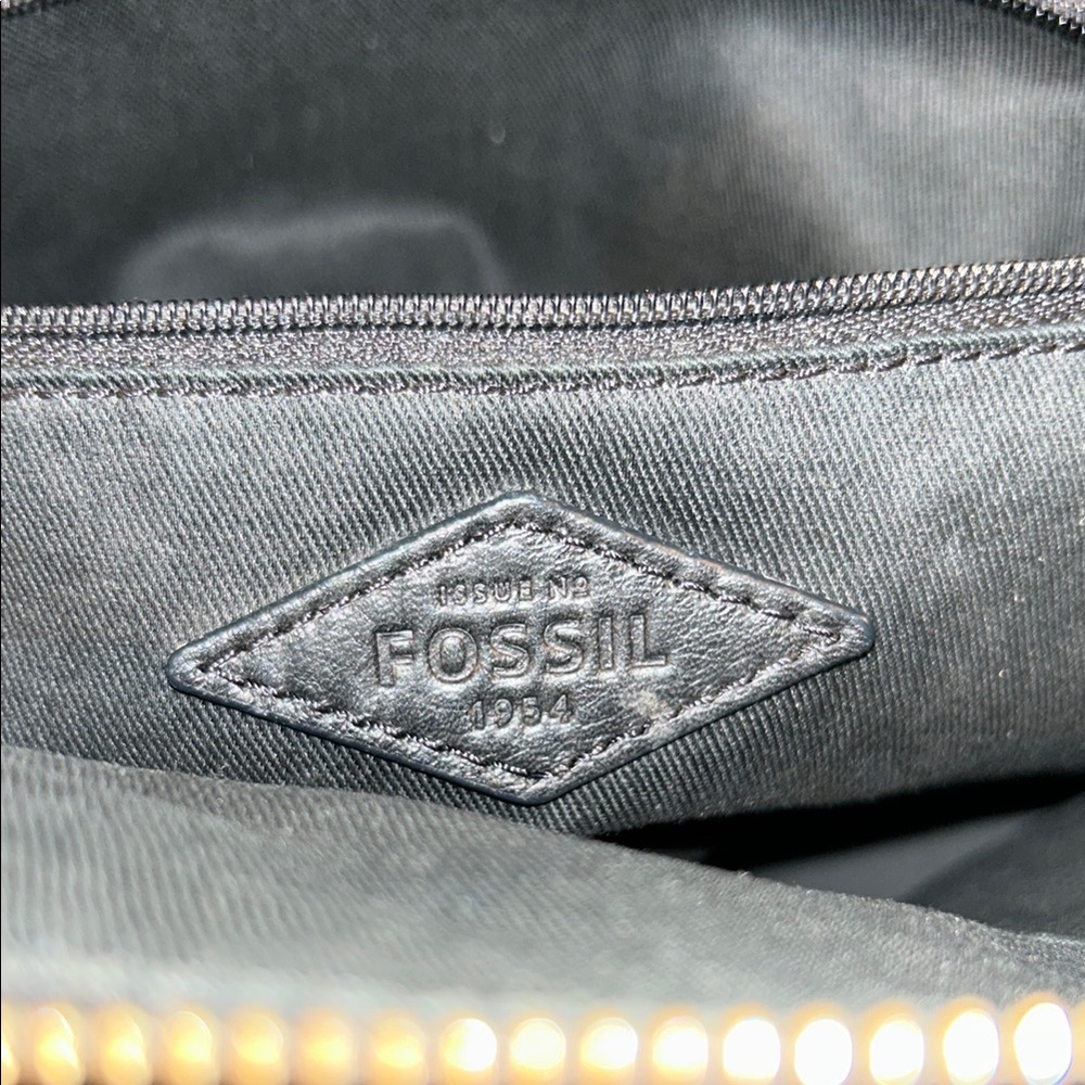 Fossil Black Leather Women's Bag - Picture 13 of 16